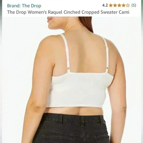 Cinched cropped sweater cami - Picture 4 of 4